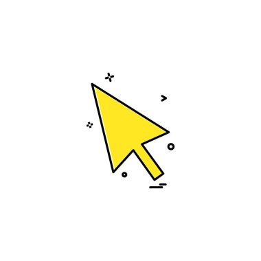 Ok simgesi tasarım vektörü