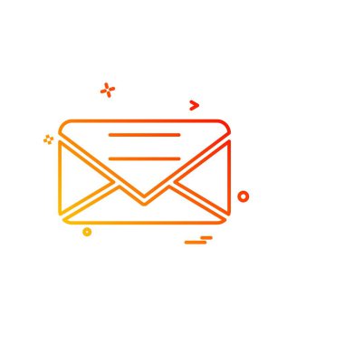 Sevgililer günü simgesi tasarım, renkli vektör çizim