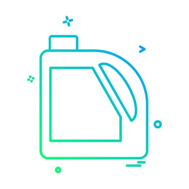 Şişe simgesi tasarım, renkli vektör çizim