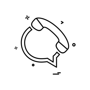 Sohbet simgesi tasarım vektörü