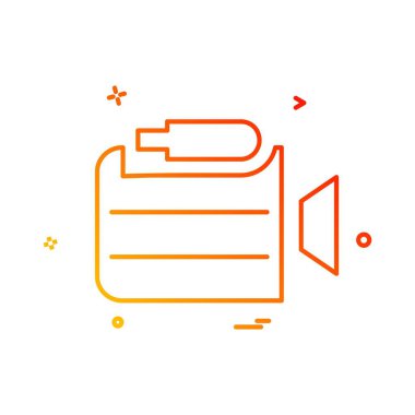 Kamera simgesi tasarım vektörü