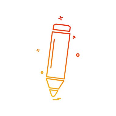 Kalem simgesi tasarım vektörü