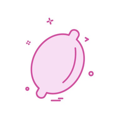 Meyve simgesi tasarım vektörü