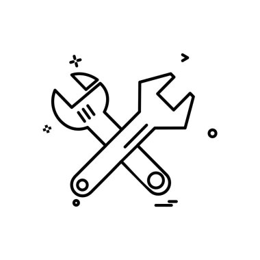 Vites simgesi tasarım vektörü ayarlanıyor