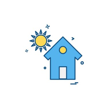 Ev simgesi tasarım vektörü