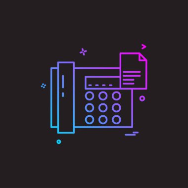 Telefon simgesi tasarım vektörü