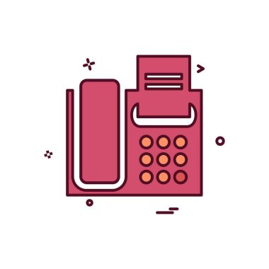 Telefon simgesi tasarım vektörü