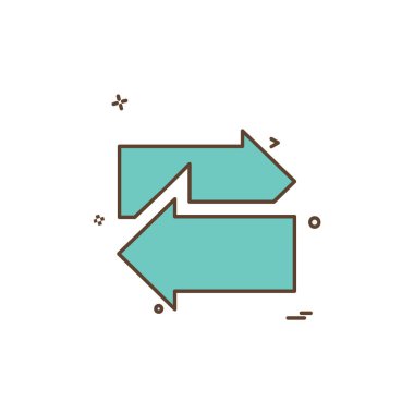 Ok simgesi tasarım vektörü