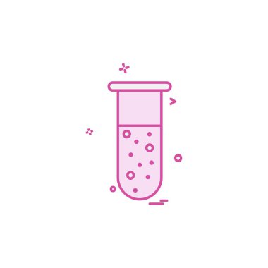Testtube simge tasarlamak vektör