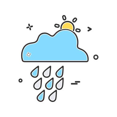 Hava simgesi tasarım vektörü