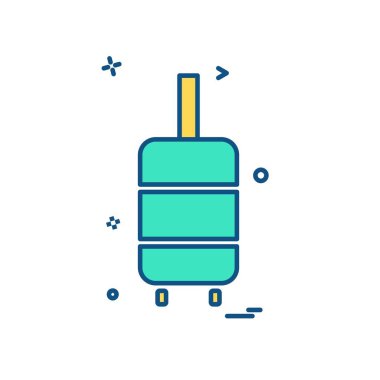 Seyahat simgesi tasarım vektörü