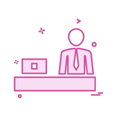 İş simgesi tasarım vektörü