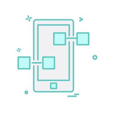 Akıllı Telefon Simgesi Tasarım Vektörü