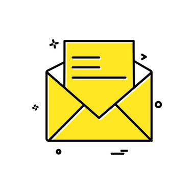 İleti simge tasarlamak vektör