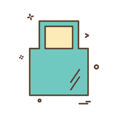 Çanta simge tasarlamak vektör