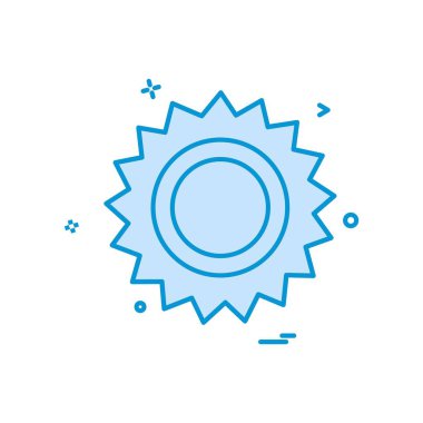 Güneş simgesi tasarım vektörü