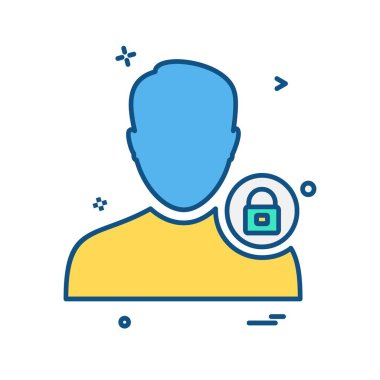 Avatar erkek simge tasarım vektörü