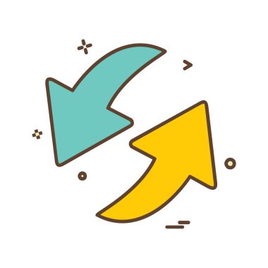 Ok simgesi tasarım vektörü