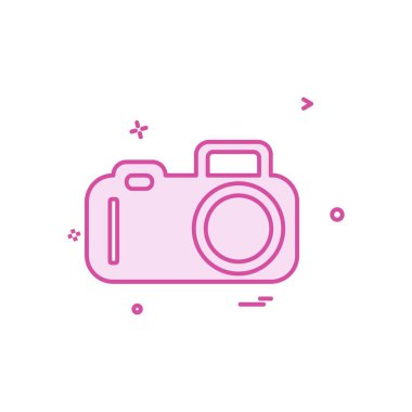 Kamera simgesi tasarım vektörü