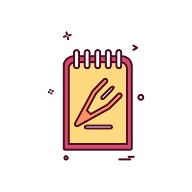 Belge simgesi tasarım vektörü