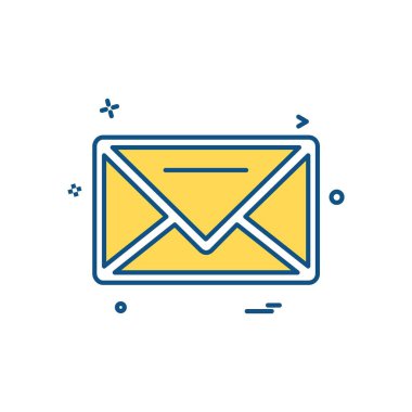 İleti simge tasarlamak vektör