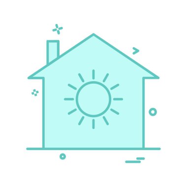 Ev simgesi tasarım vektörü 