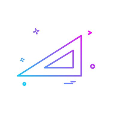 Geometri ölçek simge tasarlamak vektör