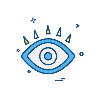 göz simgesi tasarım vektörü 