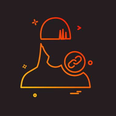 Avatar kadın simge tasarım vektörü