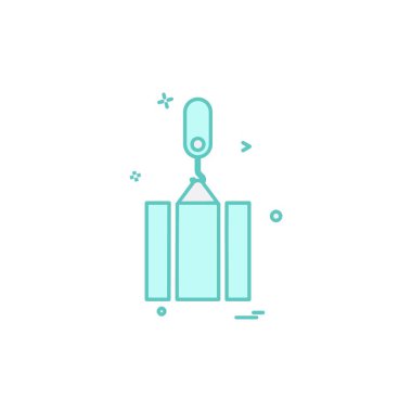 Donanım aracı simgesi tasarım, renkli vektör çizim