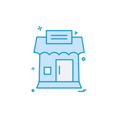 Dükkanı simge tasarlamak vektör