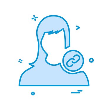 Kadın simge tasarlamak vektör