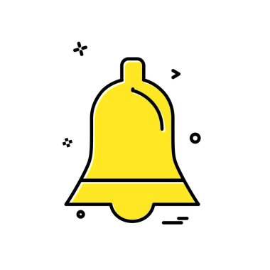 Çan simgesi tasarım vektörü