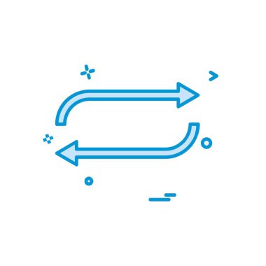 Sıfırlama simge tasarlamak vektör