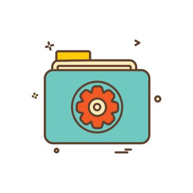 Dişli simge tasarlamak vektör