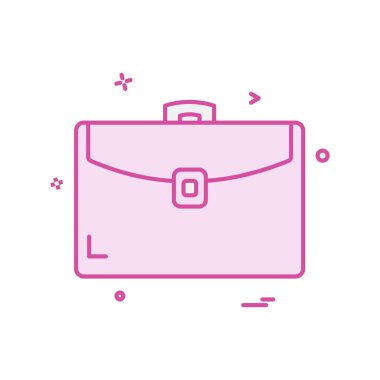 Evrak Çantası'nı simge tasarlamak vektör 