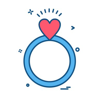 Sevgililer günü simge tasarlamak vektör 