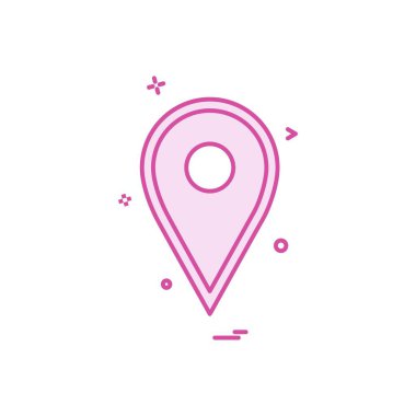 Navigasyon simgesi tasarım vektörü