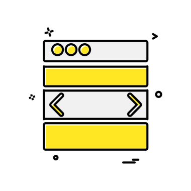 Web düzeni simge tasarım vektörü