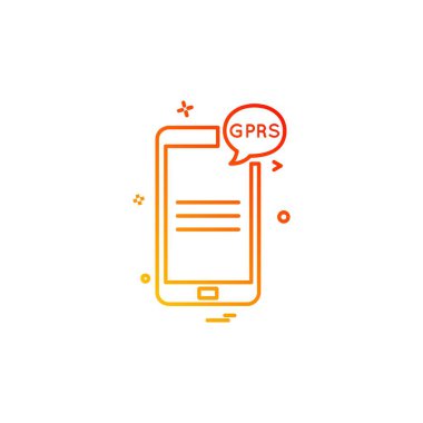 Cep telefonu simge tasarlamak vektör