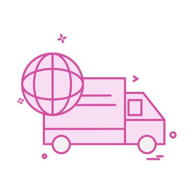 Kamyon simgesi tasarım vektörü