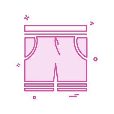 Şort simge tasarlamak vektör