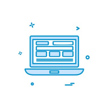 Web sitesi düzenleme simgesi tasarım vektörü