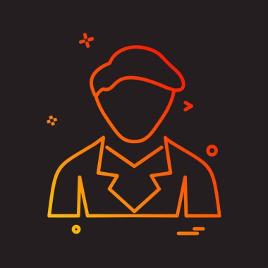 Avatar simge tasarlamak vektör