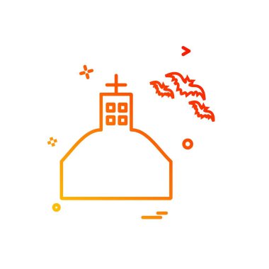 Cadılar Bayramı simgesi tasarım vektörü