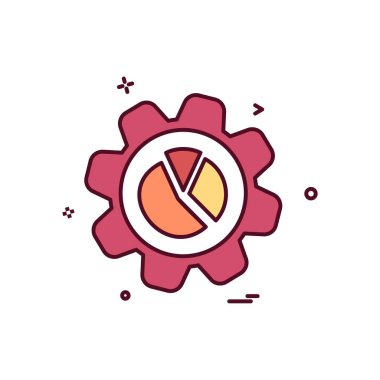 Vites simgesi tasarım vektörü