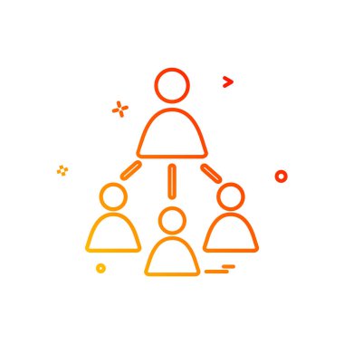 Grup avatar simge tasarlamak vektör