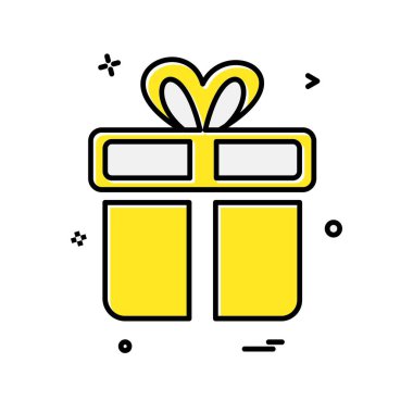 Giftbox simge tasarlamak vektör