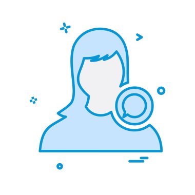 Kadın simge tasarlamak vektör