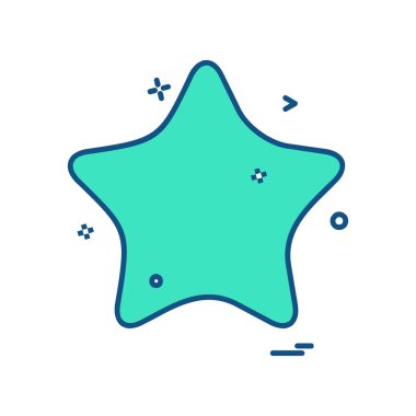 Beyaz arka plan üzerinde yıldız daire basit simgesi